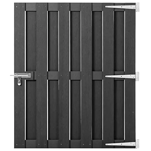 vidaXL Gartentor WPC 100x112 cm Grau
