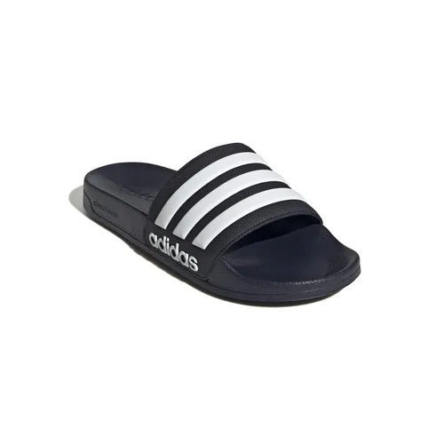adidas Adilette Shower Sandalen - Dunkel Blau - Größe 5 - Badeschuhe mit rutschfester Sohle, ideal für den Einsatz am Pool oder in der Dusche.