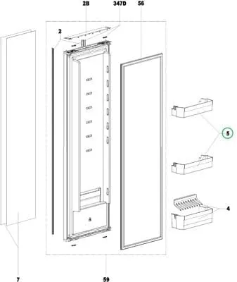 Dometic Türfach (2 Stück) für RML 10.4S