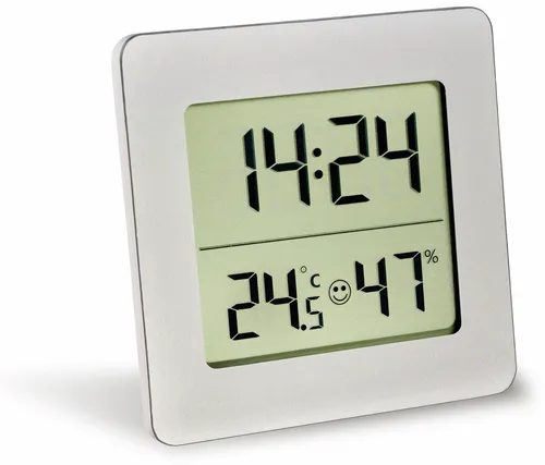 TFA Digitales Thermo-Hygrometer 30.5038.54, silber