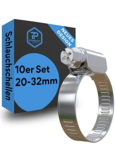 Pangaea Tech Edelstahl Schlauchschellen 20-32 mm 10 Stück von Pangaea Tech
