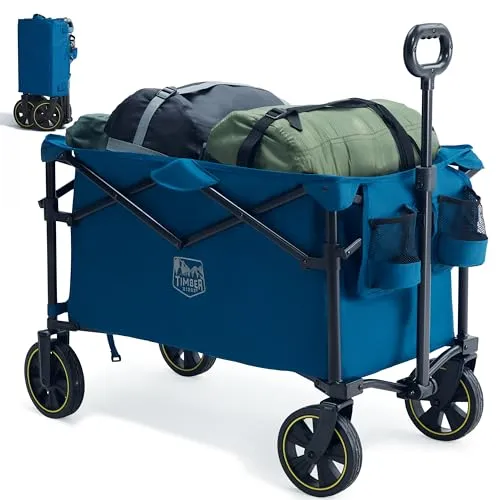 Rollwagen & Sackkarren Blau von TIMBER RIDGE