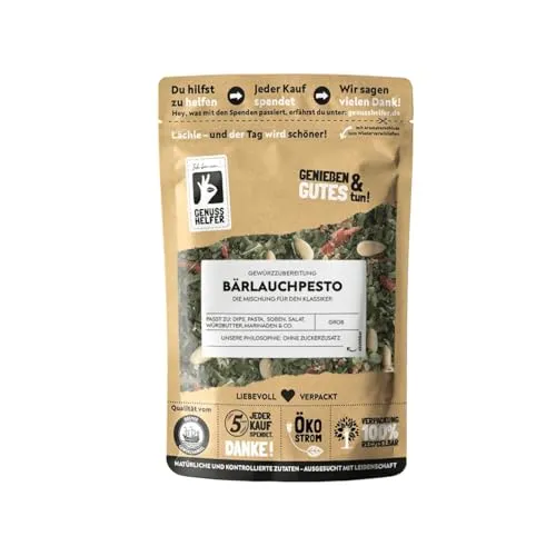 Bremer Gewürzhandel Bärlauch Pesto Gewürzmischung, Pastasauce zum Selbermachen, grünes Pesto, 100g
