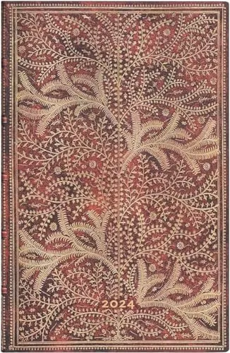 Paperblanks Flexi 12-Monatskalender 2024 Wildwood, Horizontal - Maxi (210 x 135), Deutsch