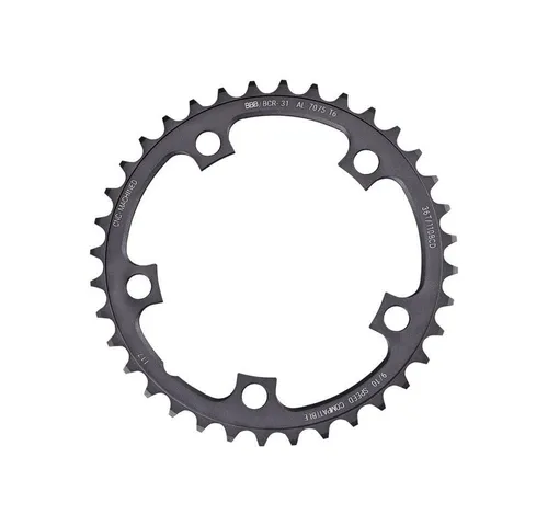 BBB Kettenblatt CompactGear 34T/110mm anthrazit - Leichtes Kettenblatt für Rennräder, gefertigt aus robustem 7075 T6 Aluminium. Ideal für hohe Geschwindigkeiten und optimale Kraftübertragung. Bereit für neue Herausforderungen auf dem Rad?