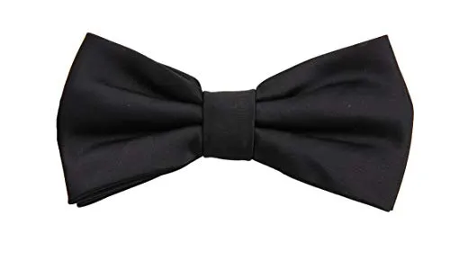 Fabio Farini - graue Herren Fliege vorgebunden & verstellbar, klassische Schleife in unifarben, Querbinder für feierliche Anlässe, Anthrazit Grau