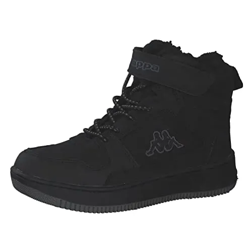 KAPPA Winterboots für Kinder, Gr. 29, schwarz - Sportliche Sneaker mit kuscheligem Warmfutter, ideal für kalte Tage. Hoher Tragekomfort dank rutschhemmender Sohle und praktischer Elastik-Schnürung mit Klettverschluss.