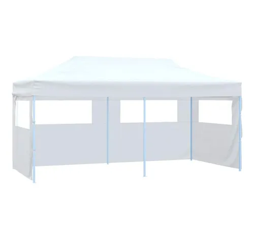 furnicato Partyzelt Faltbares 291x580x315 cm Weiß mit UV-beständigem Dach