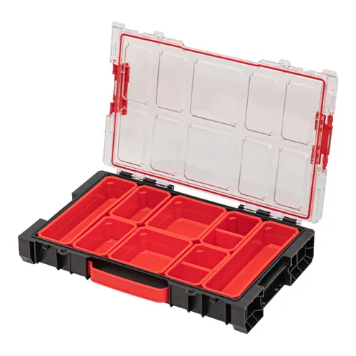 Toolbrothers RHINO L Organizer ECO Höhe M - 5 l mit herausnehmbaren Boxen - Werkzeugkoffer mit patentiertem Easy Access System für schnellen Zugriff auf Zubehör. Ideal für individuelle Anpassung und wetterfest nach IP54.