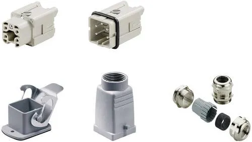 Weidmüller RockStar® HDC Steckverbinder-Set HA 1712590000 - Schwere Steckverbinder-Kits für individuelle Lösungen. Enthält alles für eine komplette Steckverbindung: Stifteinsatz, Buchseneinsatz und mehr. Ideal für industrielle Anwendungen mit 250 V und 22 A.
