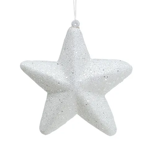 Sternanhänger Glitzeroptik für Weihnachtsdeko