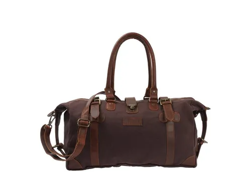 LECONI Vintage Shopper aus Canvas & Leder