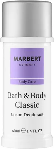 Marbert Body Care Classic Cream Deodorant 40 ml - Deodorant Creme für langanhaltenden Schutz, ideal für empfindliche Haut und nach Haarentfernung. Dermatologisch getestet für zuverlässigen Schutz vor Körpergeruch.