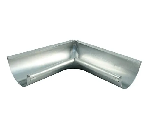 Marley Rinnenwinkel NW 100 mm – Halbrunde Innenecke 90° in Titan-Zink - Dachrinnen Zink, langlebig und witterungsbeständig für eine perfekte Wasserableitung auf Dächern.