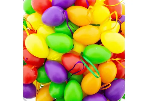 Annastore Osterei Ostereier aus Kunststoff Eier zum Hängen Kunststoffeier Plastikeier (20 St), Osterdeko