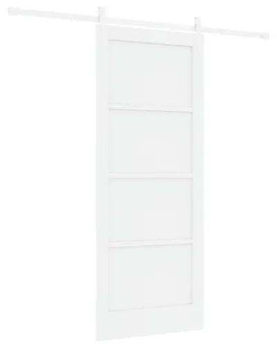 vidaXL Schiebetür ORKDAL Weiß 83 x 202 cm aus massivem Kiefernholz - Moderne Schiebetür aus massivem Kiefernholz für einen stilvollen Look. Der platzsparende Mechanismus erleichtert den Zugang und optimiert die Raumnutzung in jedem Zuhause.