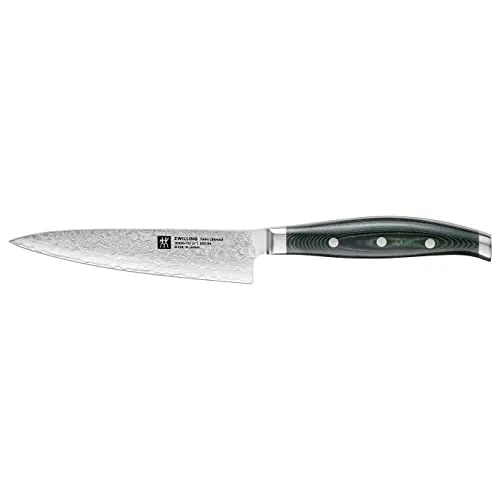 Zwilling TWIN Cermax Green Chef's Kochmesser 13 cm - Küchenmesser mit 13 cm Klinge aus hochwertigem Micarta, ideal für präzise Schneidarbeiten in der modernen Küche.