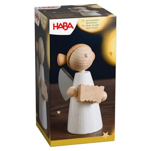 Produktbild HABA Engel mit Akkordeon – Weihnachtliche Holz-Dekoration aus Buchenholz – Stilvoller Schutzengel für Advent & Festliche Atmosphäre – 2012295001
