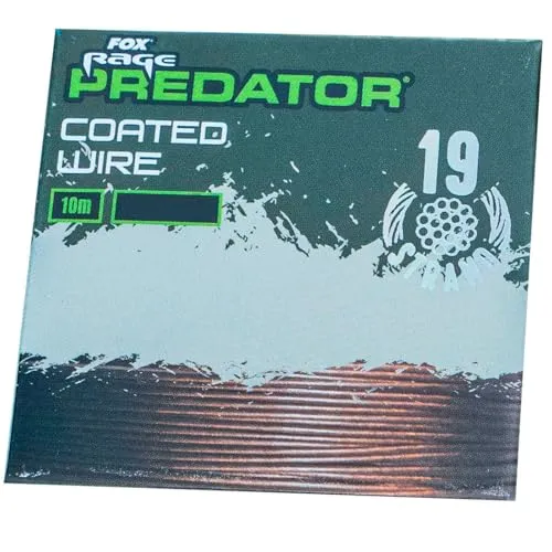 Fox Rage Predator 19-Strand Coated Wire - 10m Stahlvorfach, Tragkraft:21kg / 46lb