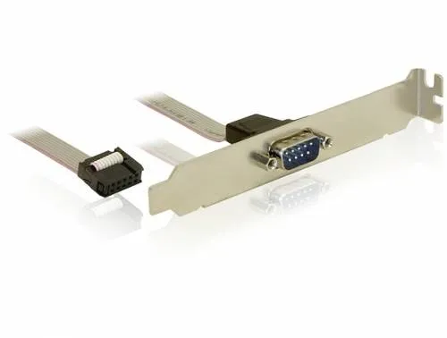 DELOCK Slotblech - Seriell 1xPort, ideal für die Erweiterung von seriellen Schnittstellen in PCs und Workstations