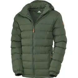 Nordcap Herren Funktions-Steppjacke - Winddicht & Wasserabweisend - Grün - L - Leichte Steppjacke mit abnehmbarer Kapuze, atmungsaktiv und pflegeleicht. Ideal für kalte Tage, bietet hohen Tragekomfort und schützt zuverlässig vor Wind und Wetter.