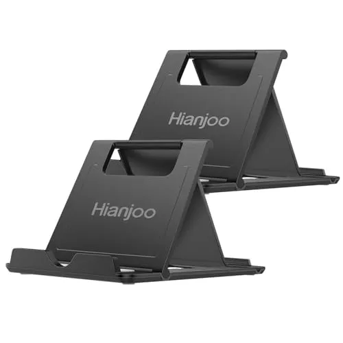 Hianjoo Verstellbarer Handy Ständer 4-11 Zoll, Tablet Halterung Faltbar, Portable Handy Halterung für Smartphones/Tablet/E-Reader - 2 Stück