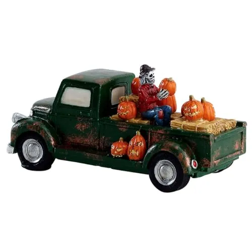 LEMAX - Pumpkin Pickup Truck 73318 Fahrzeug mit Kürbisse Halloween Spookytown