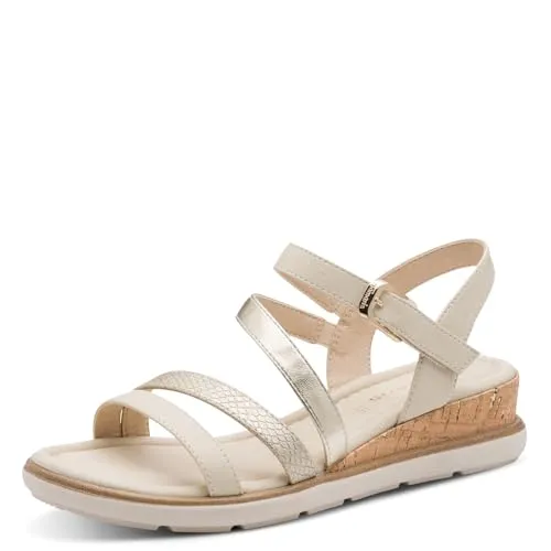 Tamaris Damen Keilsandalen mit TOUCHit-Fußbett - Modische Keilsandalen für Damen, ideal für den Sommer. Bequemes TOUCHit-Fußbett sorgt für angenehmen Tragekomfort. Perfekt für jeden Anlass!