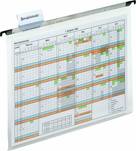Leitz Hängetasche ALPHA Klarsichttaschen A4 - glasklar, optimale Sichtbarkeit und stabile Hängeschiene für eine übersichtliche Organisation