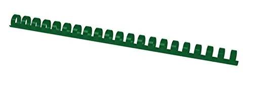 OFFICE PRODUCTS Plastikbinderücken 100 Stück DIN A4 14mm (115 Seiten) Binderücken Bindungskämme Plastikbindung | Kunststoff | Farbe: Grün