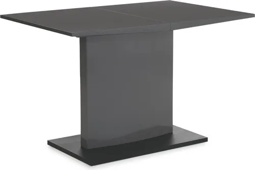 Esstisch HOLLY in Hochglanz Grau - Eleganter Esstisch mit Synchronauszug und Einlegeplatte, ideal für gesellige Abende. Hochwertige Verarbeitung und modernes Design für Ihr Esszimmer.