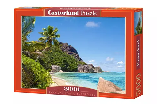 Puzzle 3000 elementów. Plaża tropikalna Castorland 5904438300228