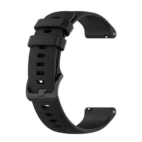 OcioDual Uhrenarmband 22mm Schwarz, Uhrenarmbänder, Fitness Uhrenarmband, Uhrenarmbänder für Herren, Uhr Damen Smartwatch Armband 20mm, Uhren Herren Smartwatch, Unisex
