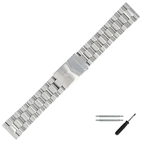Produktbild MARBURGER Uhrenarmband 22mm Edelstahl Silber