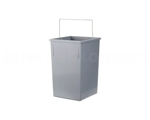 Hailo Inneneimer 1091309 hellgrau 15 Liter mit Henkel von Hailo