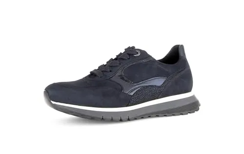 Freizeit Schnürer für Damen in Blau - Bequemer Sneaker für jeden Anlass - Sneaker für Damen, kombinieren lässigen Look mit angenehmem Tragekomfort und individueller Schnürung für perfekten Sitz. Strapazierfähige Sohle sorgt für guten Halt bei allen Freizeitaktivitäten.
