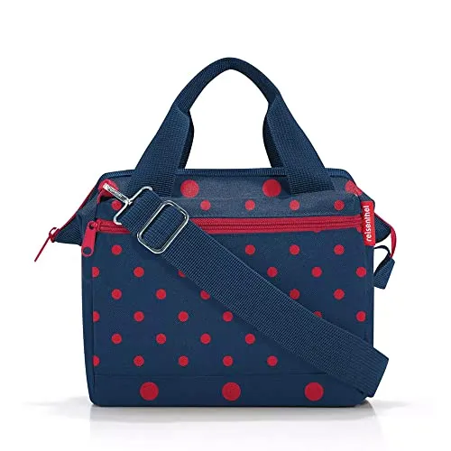 Reisenthel Unisex Allrounder Schultertaschen, Dots - Stylische Reisetasche für jeden Tag mit abnehmbarem Schultergurt, ideal für unterwegs. Praktische Reißverschlussfächer und zwei Tragegriffe bieten zusätzlichen Komfort.