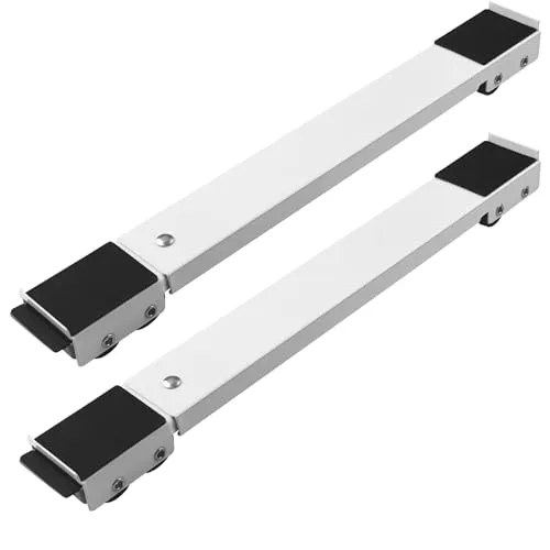 Baxcdyswe Möbeltransportrollen, Furniture Mover, Washing Machine Stand, Waschmaschinen Untergestell, Ausziehbarer Ständer Für Trockner, Kühlschrank und GeschirrspüLer bis zu 300 kg mit 24 Räder