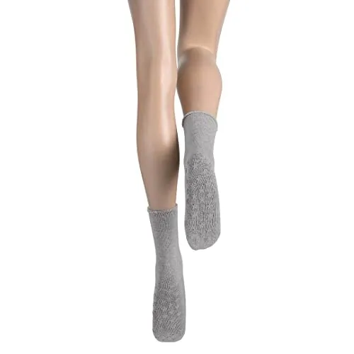 Hudson Damen Socken Homepads antirutsch Silber 0502 35-38