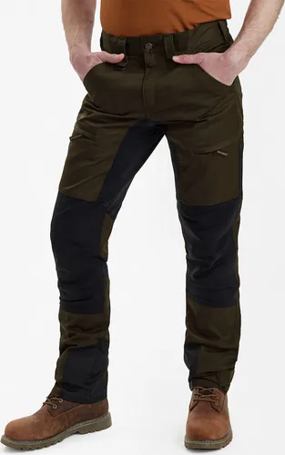Deerhunter Herren Hose Rogaland Stretch Contrast (olive) Größe 52 - Wanderhose mit 4-Wege-Stretch für optimale Bewegungsfreiheit, verstärktem Beinabschluss und praktischen Taschen – ideal für Outdoor-Abenteuer!
