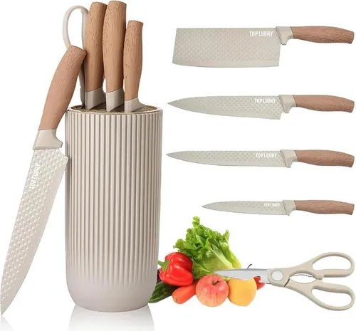 Küchenmesser-Set 6-teilig mit Antihaftbeschichtung