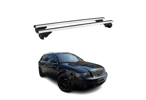 OMAC Dachträger Querträger für Audi A4 Avant B6 2001-2004 - Dachgepäckträger aus leichtem Aluminium, wasserbeständig und abnehmbar. Ideal für Fahrrad- und Skiträger, bietet Komfort und Sicherheit für Ihre Reisen.