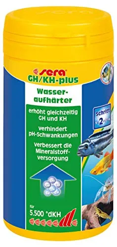 sera GH/KH-plus 250 ml (275 g) Wasseraufbereiter fürs Aquarium, Wasseraufhärter zur gleichzeitigen Erhöhung der GH und KH (z.B. auch Malawi Salz)