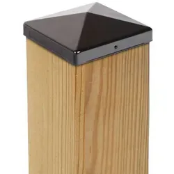 ROG-Gardenline Pfostenkappe (10 St), Stahl Schwarz 121 x 121 mm 12 cm