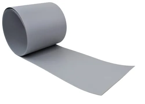 PREMIUM PP Sichtschutzstreifen für Doppelstabmatten Farbe Fenstergrau RAL 7040 Sichtschutz Streifen Zaun 2535 x 190 x 1,35 mm 1 Stück
