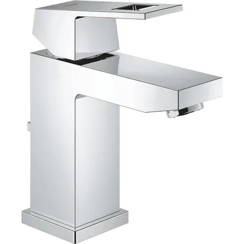 Grohe Eurocube Waschtischarmatur 2312700E EcoJoy - Waschtischarmatur mit EcoJoy-Technologie für wassersparenden Genuss und eleganter Chrom-Oberfläche, inklusive Ablaufgarnitur.