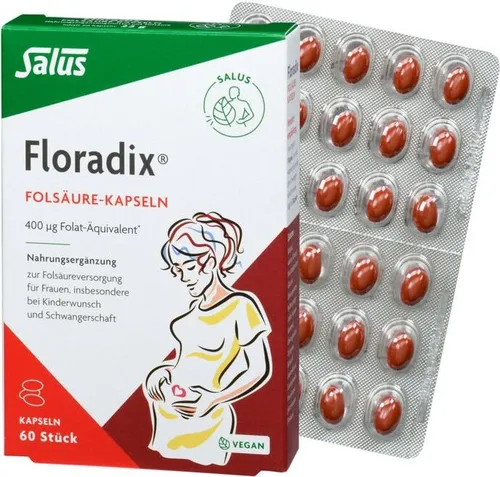 Salus Floradix Folsäure Kapseln 60St. MHD 30.11.2026