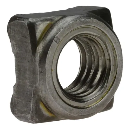 100x DIN 928 Vierkant-Schweißmuttern M 10. Stahl blank von Reidl