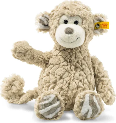 Steiff Bingo Affe, beige, 30 cm - Kuscheltier aus hochwertigem Material, perfekt zum Spielen und Schmusen für Kinder und Babys.