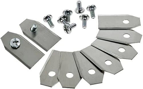 9x Ersatz-Messer-, Schneid-Klingen (0,75mm) kompatibel mit Mähroboter Husqvarna Automower 320